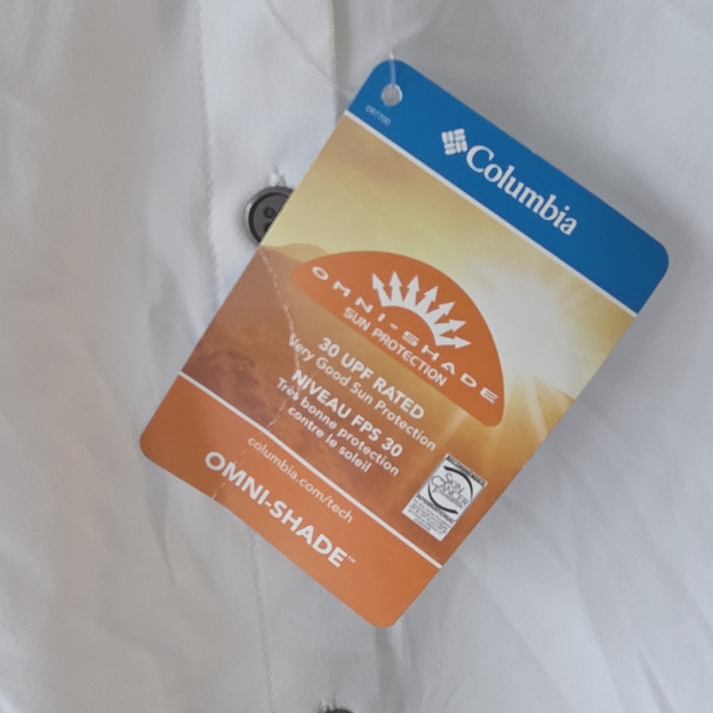 Lightweight White Button-Front Women’s Blouse NWT - image 3